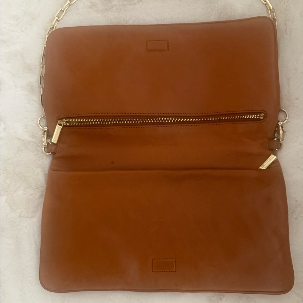 Tory Burch Brown Leather Clutch - Picture 3 of 4